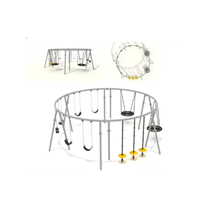 Iso metallinen keinusarja